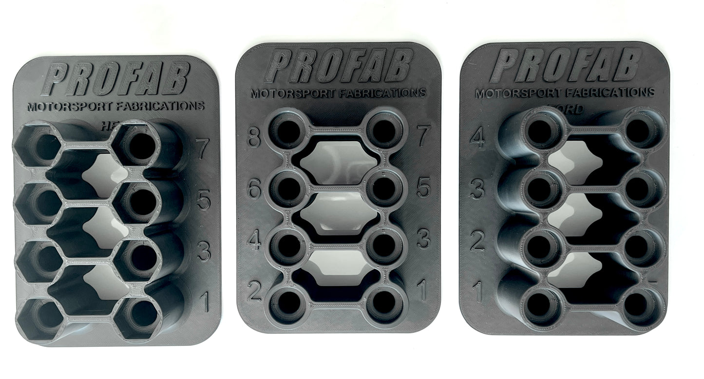 Custom spark plug organisers