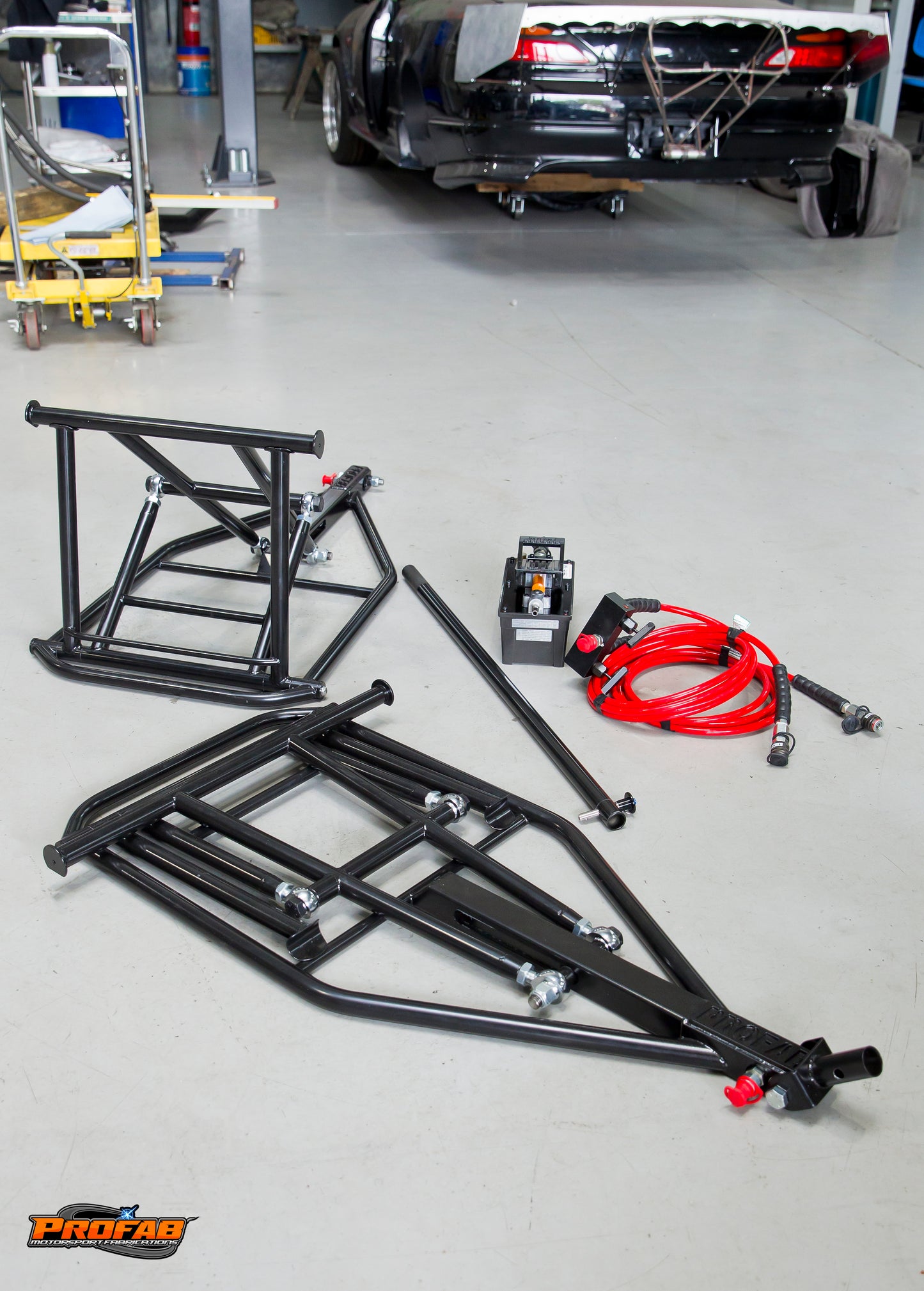 Custom-Made Race Car Jacks