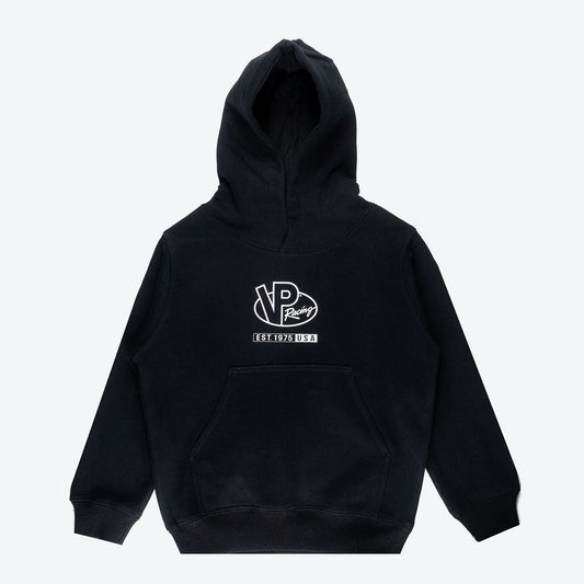 VP RACING - BLACK & WHITE LOGO KIDS HOODIE