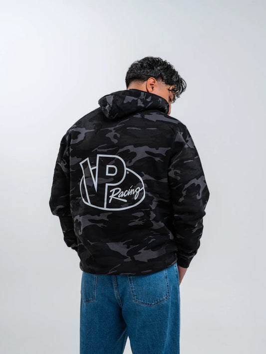 VP RACING - CAMO BLACK & WHITE LOGO HOODIE