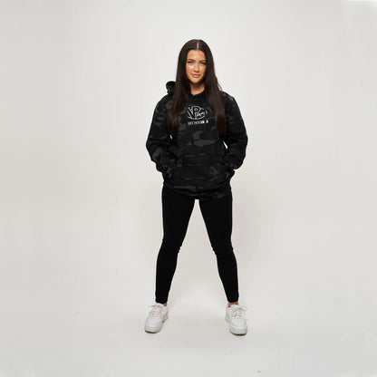 VP RACING - CAMO BLACK & WHITE LOGO HOODIE